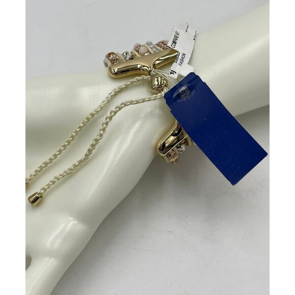 Bella Jack Multi Strand Natural Neutral Colors Adjustable Bolo Bracelet New - Picture 5 of 7